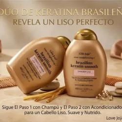 Shampo y Acondicionador de Keratina Brasileño Sin Sal 400ml