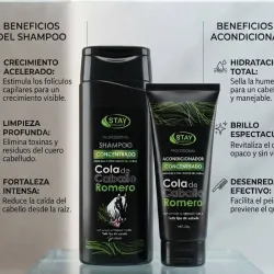Shampoo 400ml y Acondicionador 230g de Romero y Cola de Caballo
