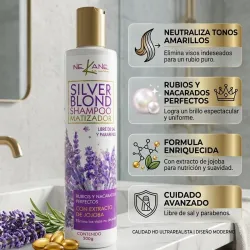 Shampoo  Matizador Silver Blond Sin Sal