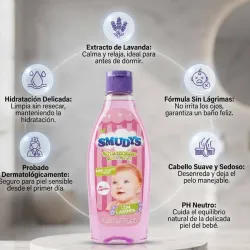 Shampoo Smudy's para bebé con lavanda