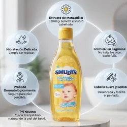 Shampoo Smudy's para bebé con manzanilla