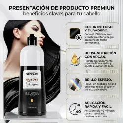 Shampoo Tinte Negro Nevada 16oz