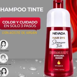 Shampoo Tinte  Nevada Borgoña❤️❤️  16 oz