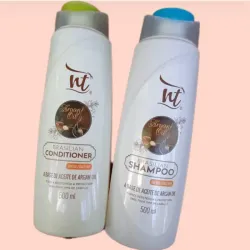 Shampoo y Acondicionador de Argán sin Sal 500 ML