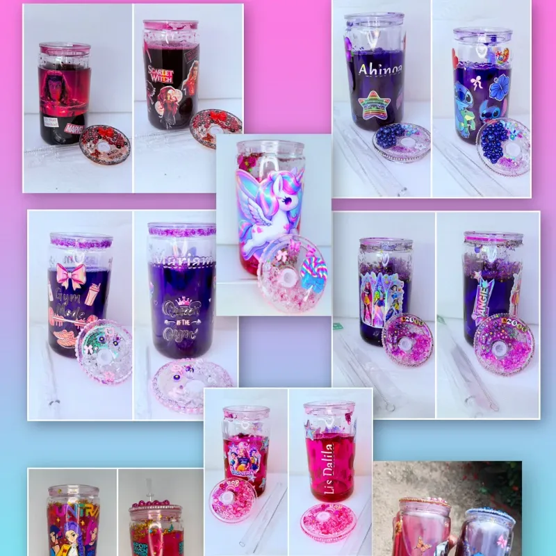 Snow Globe Personalizados (vasos de agua de doble pared)