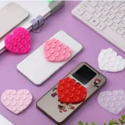Soporte de Ventosas de Silicona Corazón