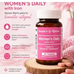 Suplemento Diario con Hierro para Mujeres