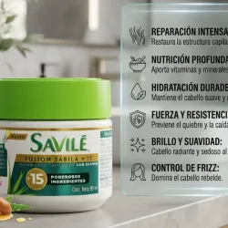 Tratamiento capilar Savilé fusión sábila + 15 poderosos ingredientes