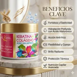 Tratamiento de keratina, colágeno y ácido hialurónico Nekane