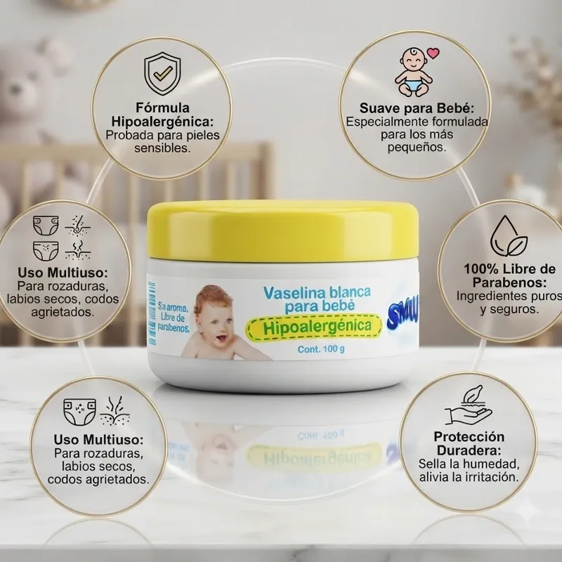 Vaselina blanca Smudy´s para bebé
