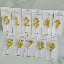Velas Numéricas Doradas🥳.