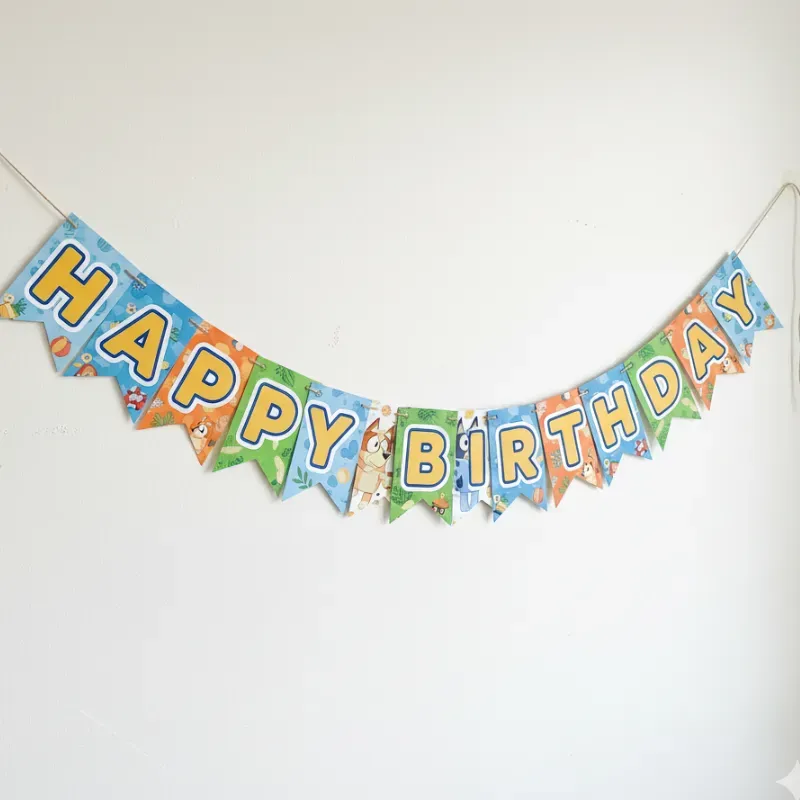 Banderín Happy birthday temático