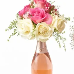 Botella floral clásica