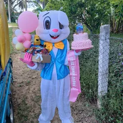 Bunny con kake y globos 
