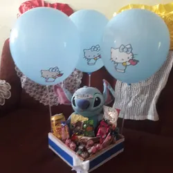 Peluches y confituras en cajita de madera 