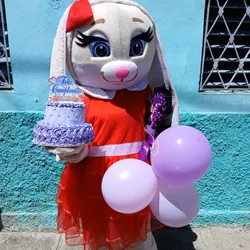 Rosy con kake y globos 
