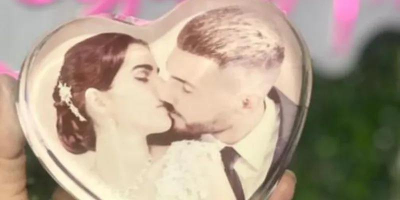 Corazón de cristal sublimado 