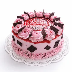 Caja con cake de Fresa Bombón
