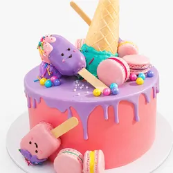 Caja de Cake decorado con temática 
