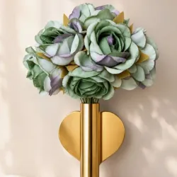Aplique adhesivo + flores