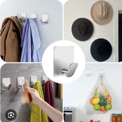 Ganchos metálicos adhesivos