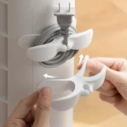 Organizador adhesivo para cables