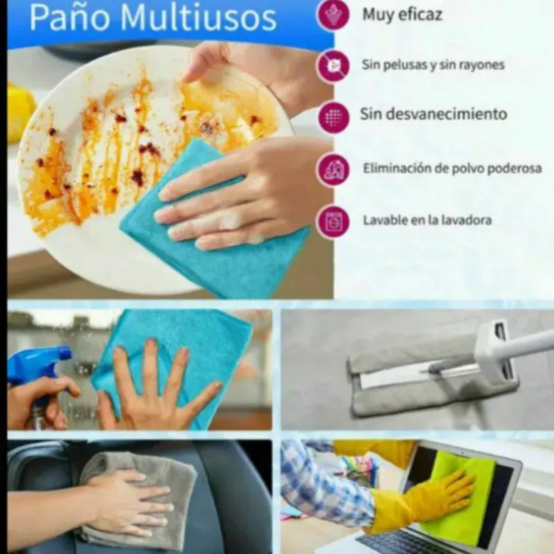 Paño microfibra colores 