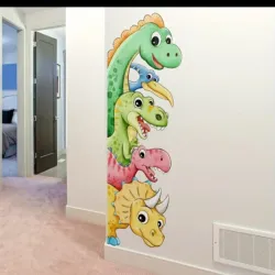 Pegatina de dinos
