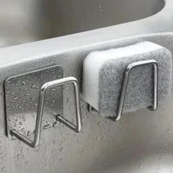 Soporte adhesivo metálico