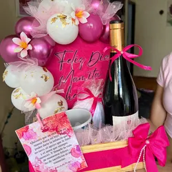 Caja con vino
