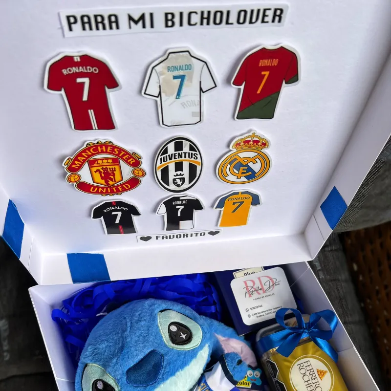 Caja de futbolistas