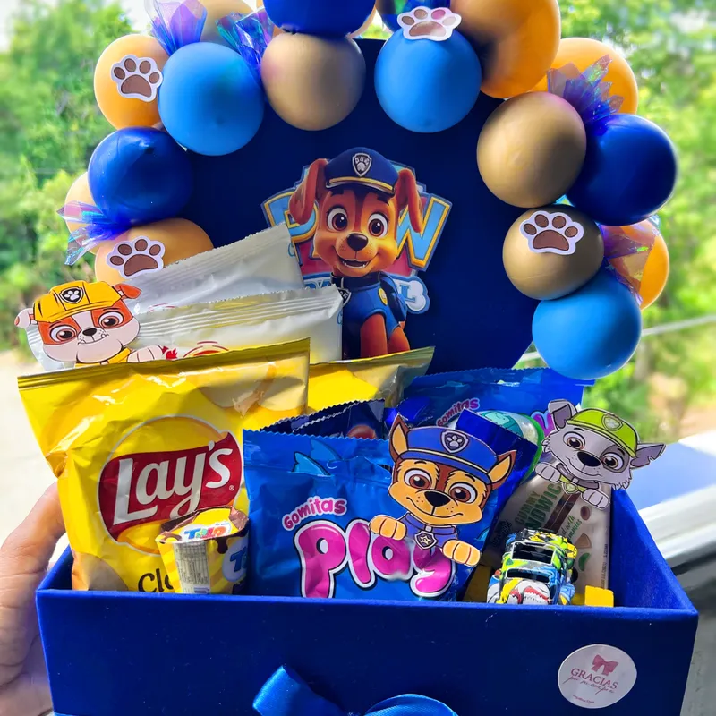 Caja decoración paw patrol 
