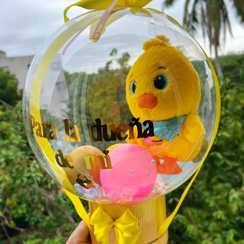 Globo burbuja de peluche 