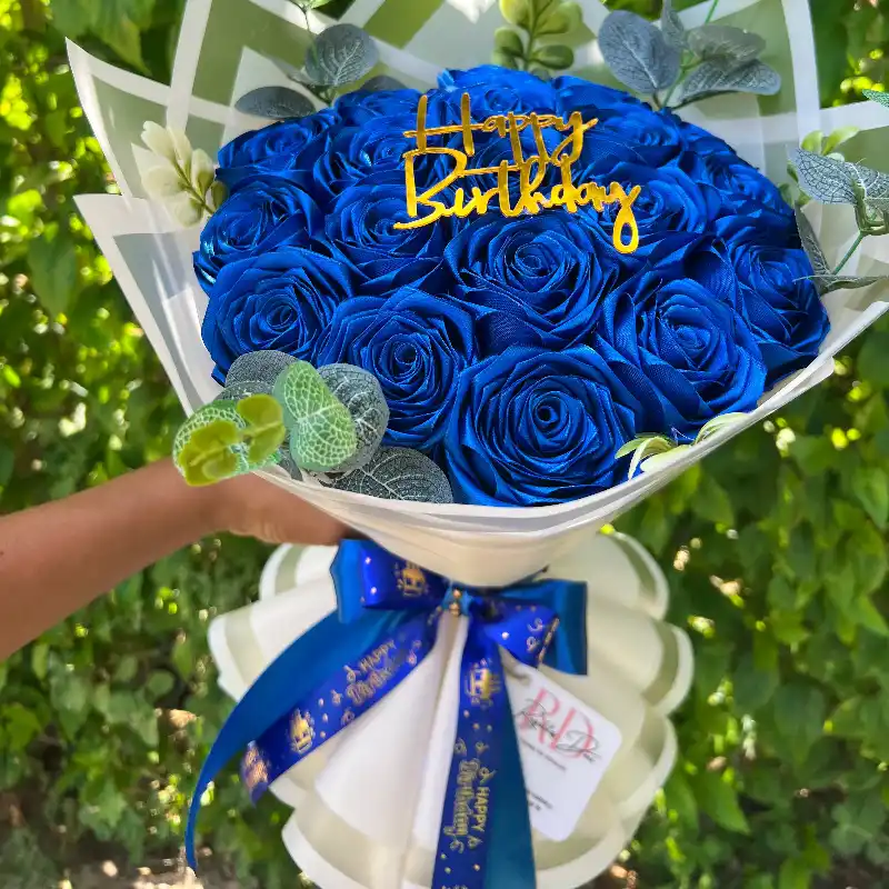 Ramo de 19 rosas con cuadro