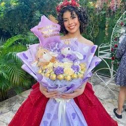 Ramo de 9 rosas con bombones ferrero