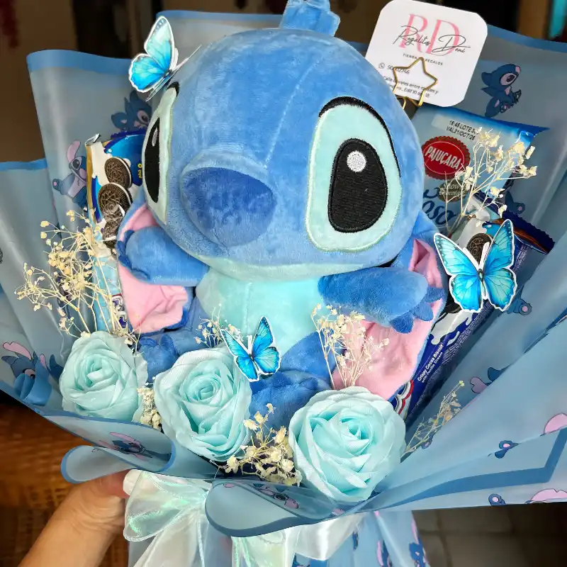 Ramo de cajita con  Stich