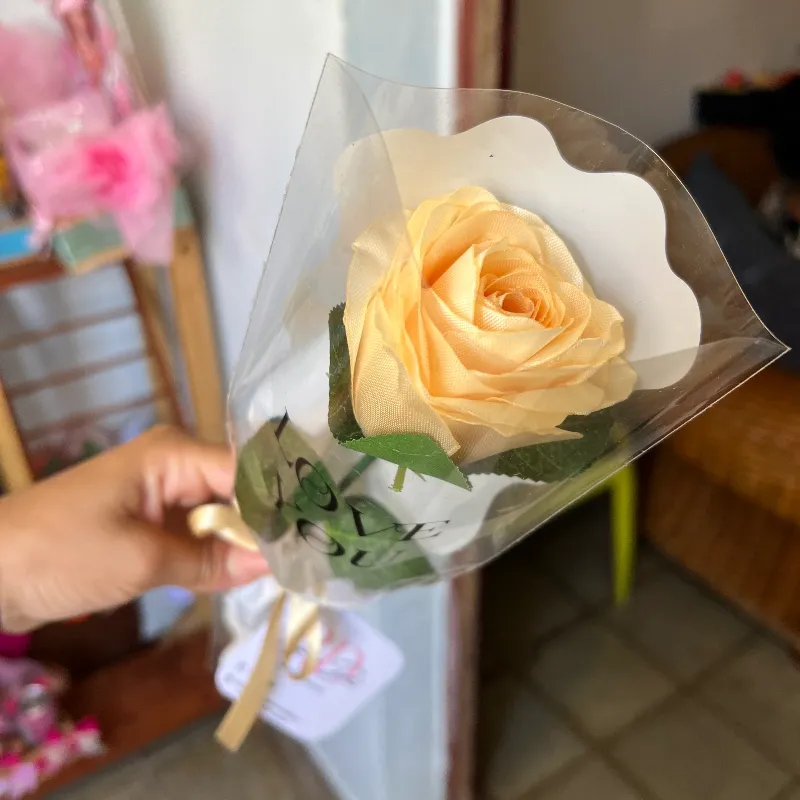 Rosa con manga
