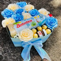 Caja Corazón Celeste