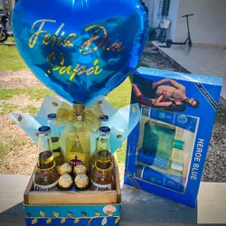 Cesta azul para papá