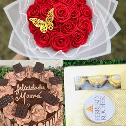 Rosas + Cake + Ferrero Rocher