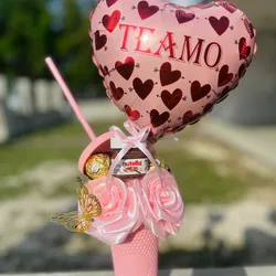 Vaso Studded Pequeño Decorado