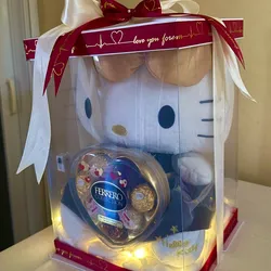 caja con peluche