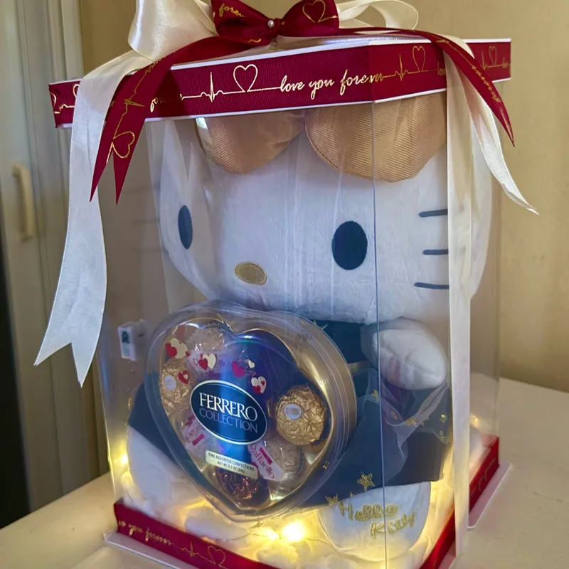 caja con peluche