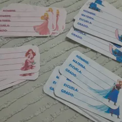 Membretes de pegatinas para 📚