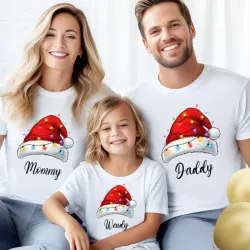 Pullover blanco personalizados para familias de 3