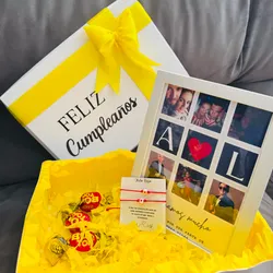 Caja con cuadro y pulsos