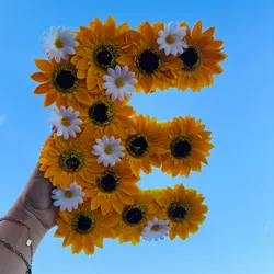 Letra con girasoles 🌻 