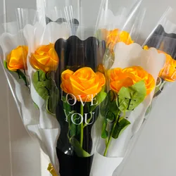 Rosa sencilla con nylon