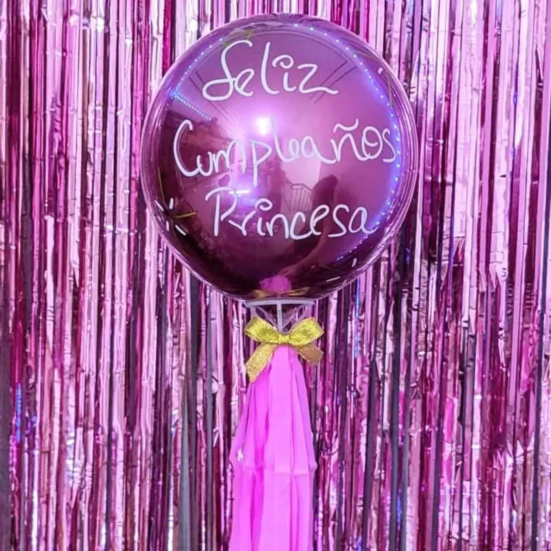 Globo burbuja personalizado con globo encapsulado