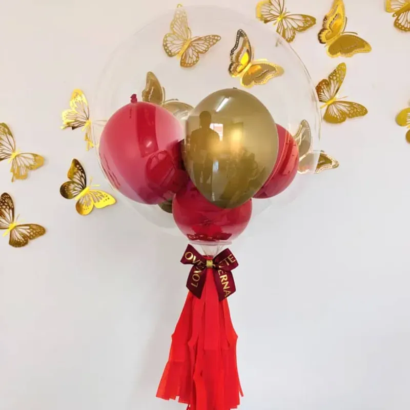 Globo burbuja personalizado con globos encapsulados